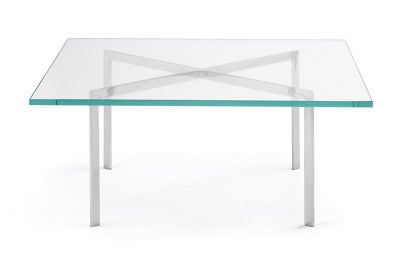 Barcelona coffee table crystal glass Knoll International QUICK SHIP
